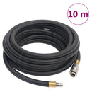 vidaXL fekete gumi és PVC hibrid légtömlő 0,6" 10 m