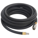 vidaXL fekete gumi és PVC hibrid légtömlő 0,6" 10 m