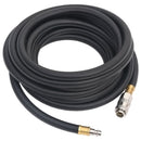 vidaXL fekete gumi és PVC hibrid légtömlő 0,6" 10 m