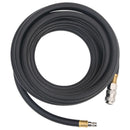 vidaXL fekete gumi és PVC hibrid légtömlő 0,6" 10 m