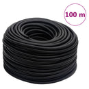 vidaXL fekete gumi és PVC hibrid légtömlő 0,6" 100 m