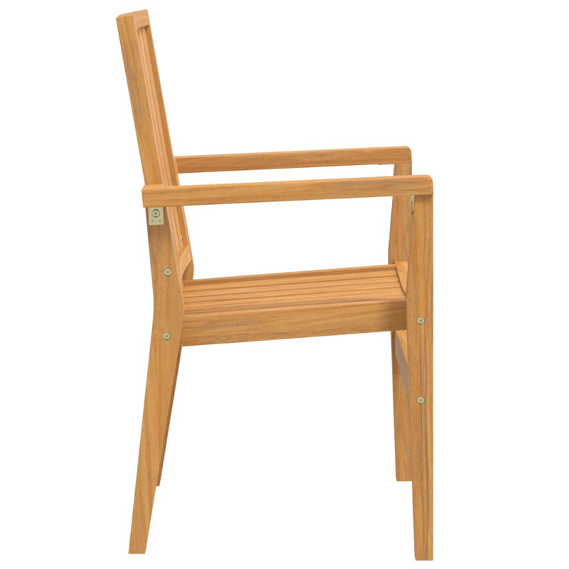 vidaXL 2 db tömör tíkfa rakásolható kerti szék 56,5x57,5x91 cm