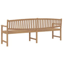 vidaXL tömör tíkfa kerti pad 228 x 59,5 x 90 cm