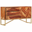 vidaXL Széf Mézes Barna 160 x 30 x 80 cm Tömör Akácfa