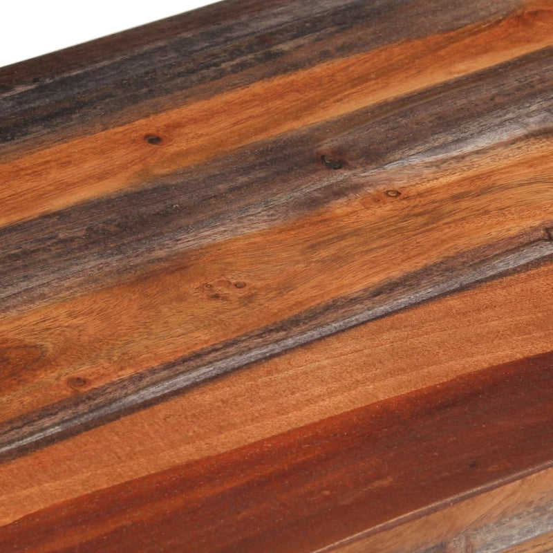 vidaXL szürke tömör akácfa pad háttámlával 160 cm