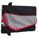 vidaXL fekete-piros vas kerékpár-utánfutó 45 kg