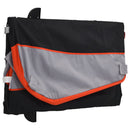 vidaXL fekete-narancssárga vas kerékpár-utánfutó 30 kg