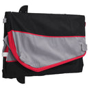 vidaXL fekete-piros vas kerékpár-utánfutó 45 kg