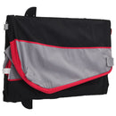 vidaXL fekete-piros vas kerékpár-utánfutó 45 kg