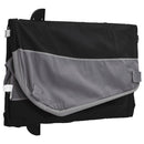 vidaXL fekete-szürke vas kerékpár-utánfutó 45 kg
