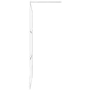vidaXL króm ESG üveg és alumínium zuhanyfal polccal 100 x 195 cm