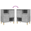 vidaXL 2 db betonszürke szerelt fa tálalószekrény 60 x 35 x 70 cm