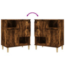 vidaXL 2 db füstös tölgy színű szerelt fa tálalószekrény 60x35x70 cm