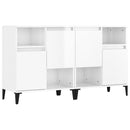 vidaXL 2 db magasfényű fehér szerelt fa tálalószekrény 60 x 35 x 70 cm