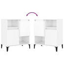 vidaXL 2 db magasfényű fehér szerelt fa tálalószekrény 60 x 35 x 70 cm