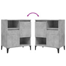 vidaXL 2 db betonszürke szerelt fa tálalószekrény 60 x 35 x 70 cm