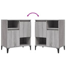 vidaXL 2 db szürke sonoma színű szerelt fa tálalószekrény 60x35x70 cm