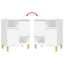vidaXL 3 db fehér szerelt fa tálalószekrény 60 x 35 x 70 cm