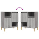vidaXL 3 db szürke sonoma színű szerelt fa tálalószekrény 60x35x70 cm
