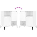 vidaXL 3 db magasfényű fehér szerelt fa tálalószekrény 60 x 35 x 70 cm