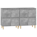 vidaXL 2 db betonszürke szerelt fa tálalószekrény 60 x 35 x 70 cm