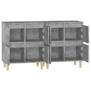 vidaXL 2 db betonszürke szerelt fa tálalószekrény 60 x 35 x 70 cm
