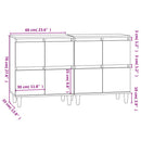 vidaXL 2 db betonszürke szerelt fa tálalószekrény 60 x 35 x 70 cm