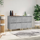 vidaXL 2 db betonszürke szerelt fa tálalószekrény 60 x 35 x 70 cm