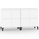 vidaXL 2 db fehér szerelt fa tálalószekrény 60 x 35 x 70 cm