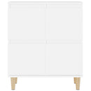 vidaXL 3 db fehér szerelt fa tálalószekrény 60 x 35 x 70 cm