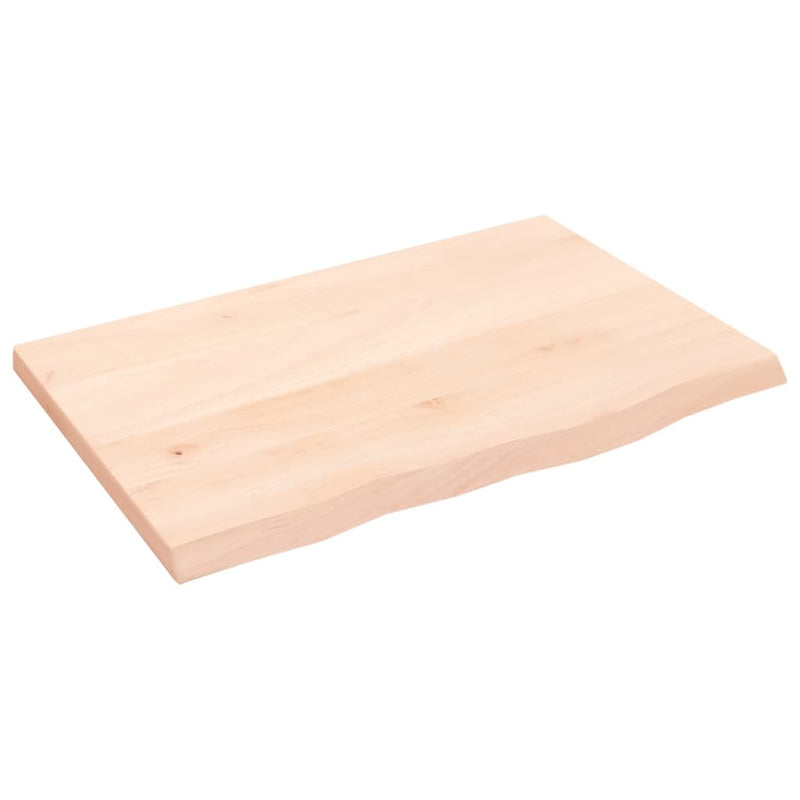 vidaXL kezeletlen tömör tölgyfa asztallap 60x40x2 cm