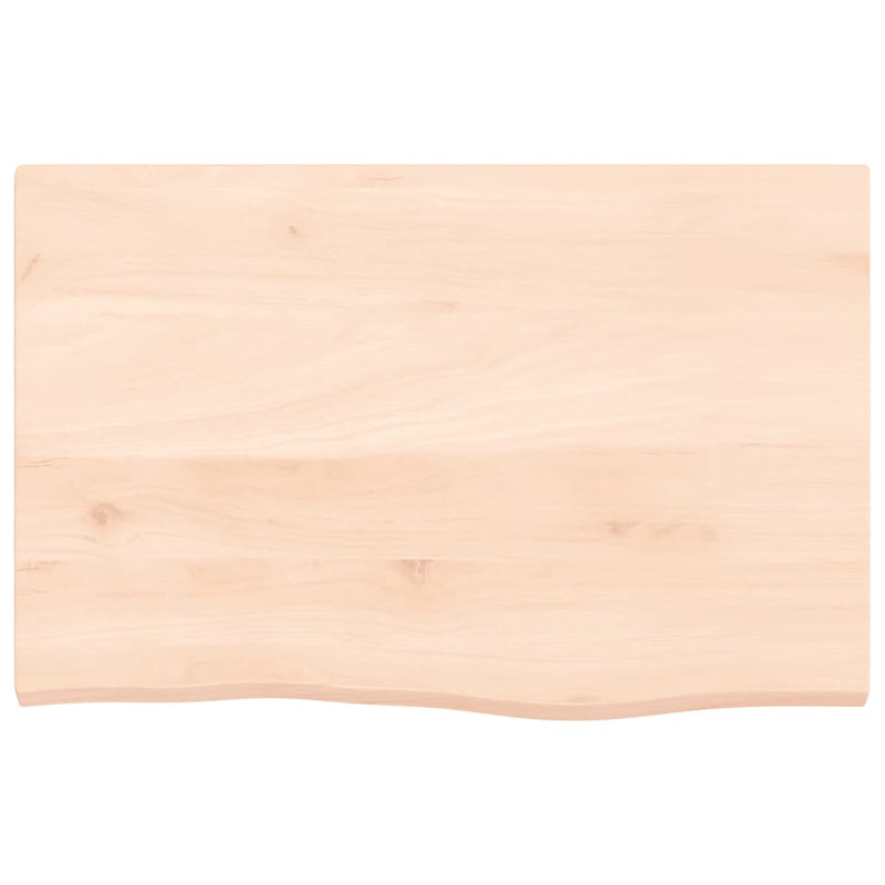 vidaXL kezeletlen tömör tölgyfa asztallap 60x40x2 cm