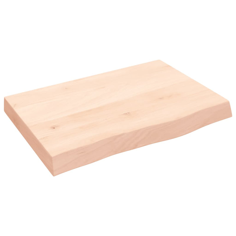 vidaXL kezeletlen tömör tölgyfa asztallap 60x40x(2-6) cm