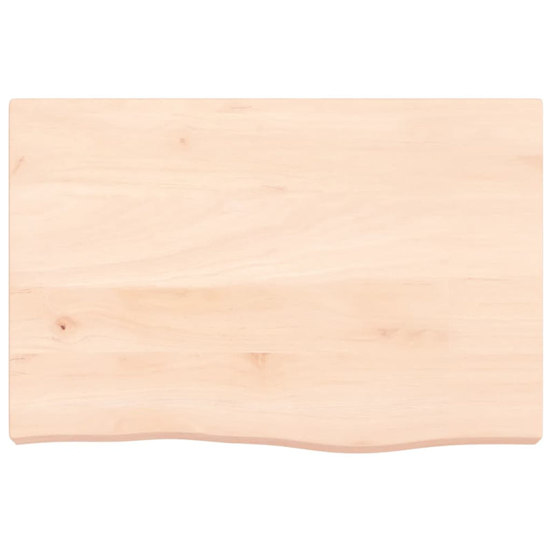 vidaXL kezeletlen tömör tölgyfa asztallap 60x40x(2-6) cm