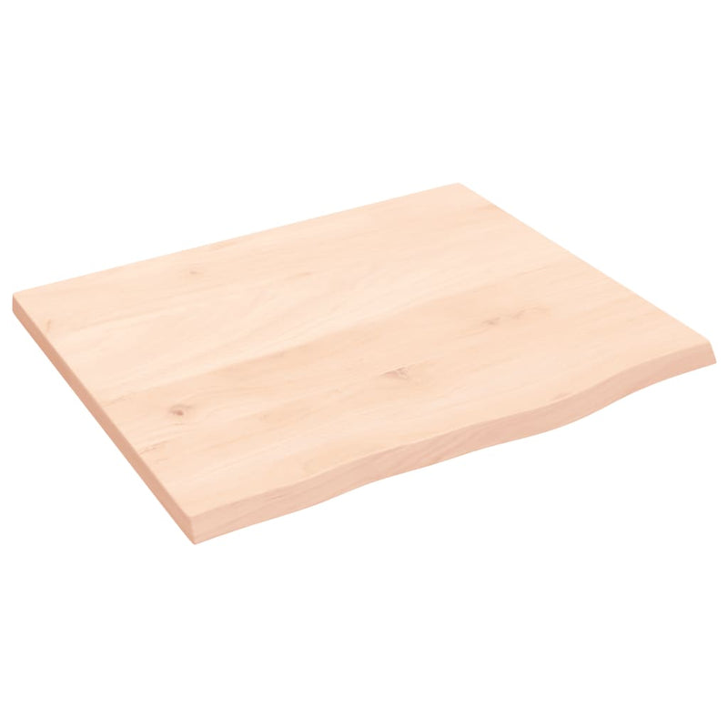 vidaXL kezeletlen tömör tölgyfa asztallap 60x50x2 cm