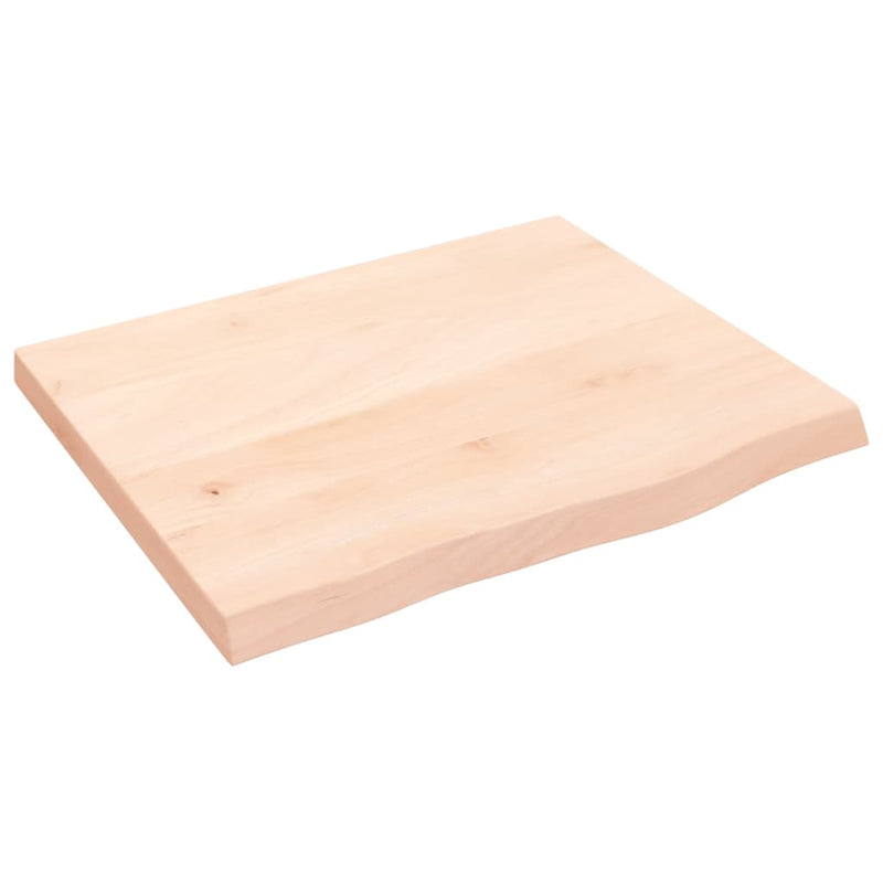 vidaXL kezeletlen tömör tölgyfa asztallap 60x50x(2-4) cm