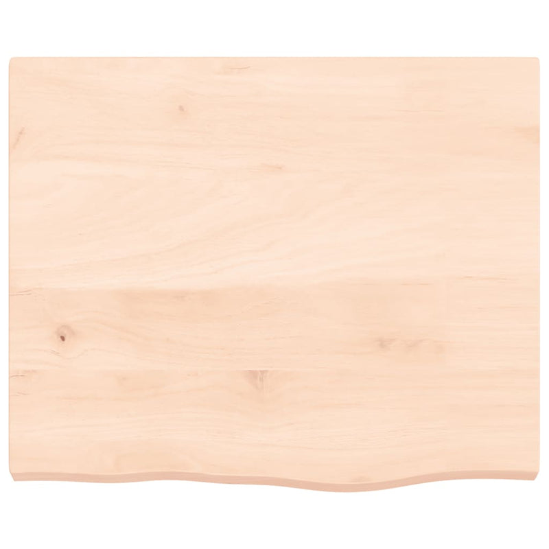 vidaXL kezeletlen tömör tölgyfa asztallap 60x50x(2-4) cm
