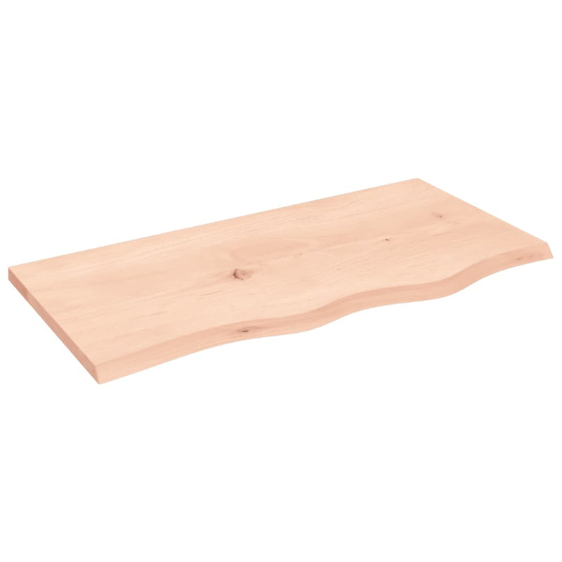 vidaXL kezeletlen tömör tölgyfa asztallap 80x40x2 cm