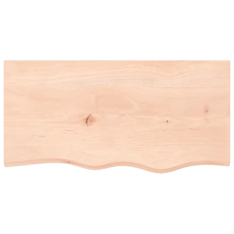 vidaXL kezeletlen tömör tölgyfa asztallap 80x40x2 cm