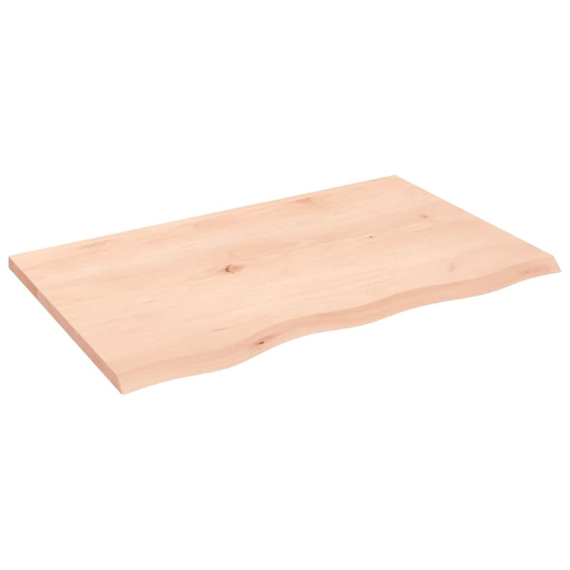 vidaXL kezeletlen tömör tölgyfa asztallap 80x50x2 cm