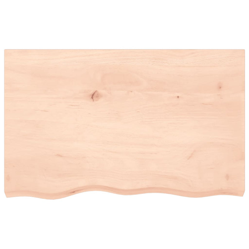 vidaXL kezeletlen tömör tölgyfa asztallap 80x50x2 cm