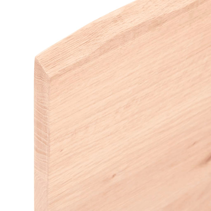 vidaXL kezeletlen tömör tölgyfa asztallap 80x50x2 cm