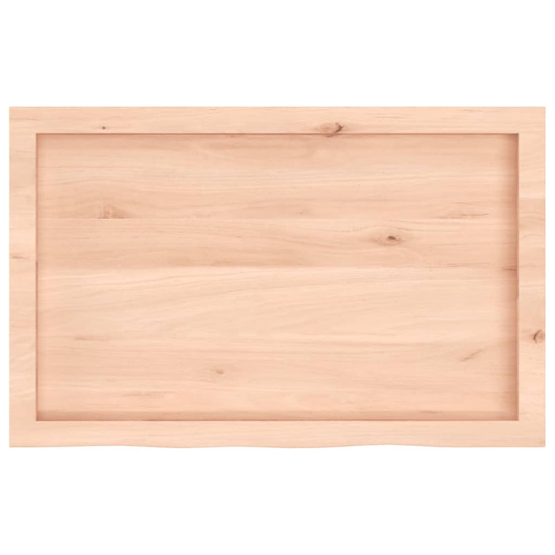 vidaXL kezeletlen tömör tölgyfa asztallap 80x50x(2-4) cm