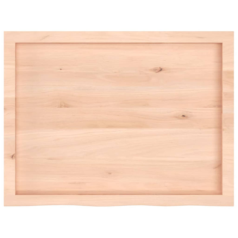 vidaXL kezeletlen tömör tölgyfa asztallap 80x60x(2-4) cm