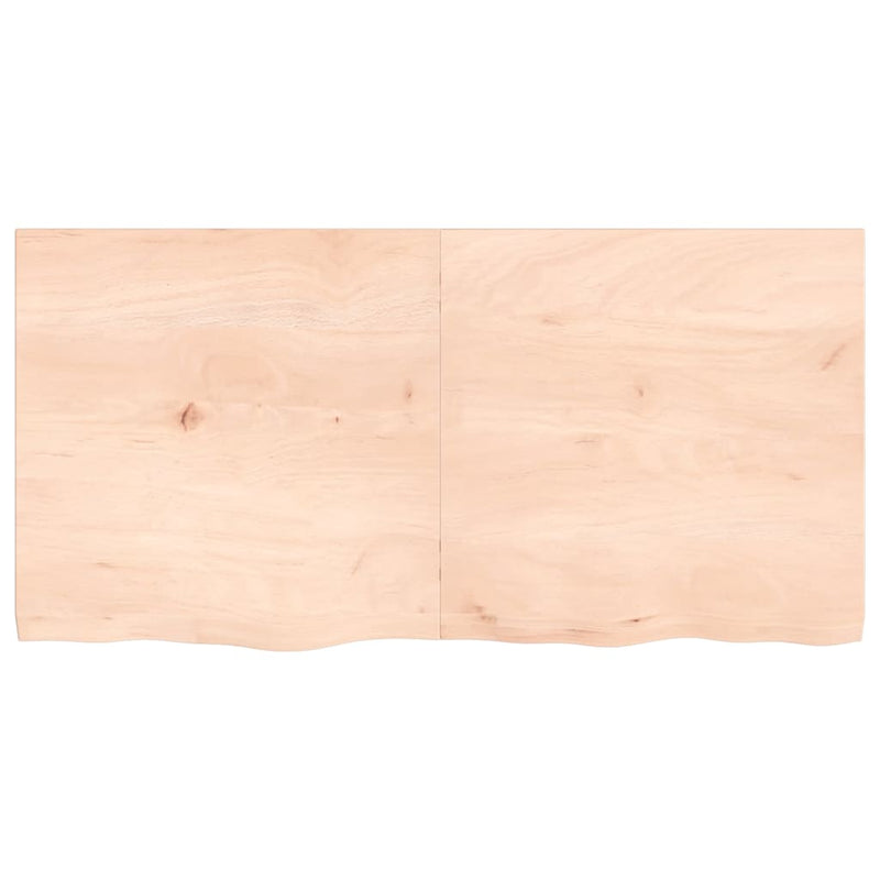 vidaXL kezeletlen tömör tölgyfa asztallap 120x60x(2-4) cm