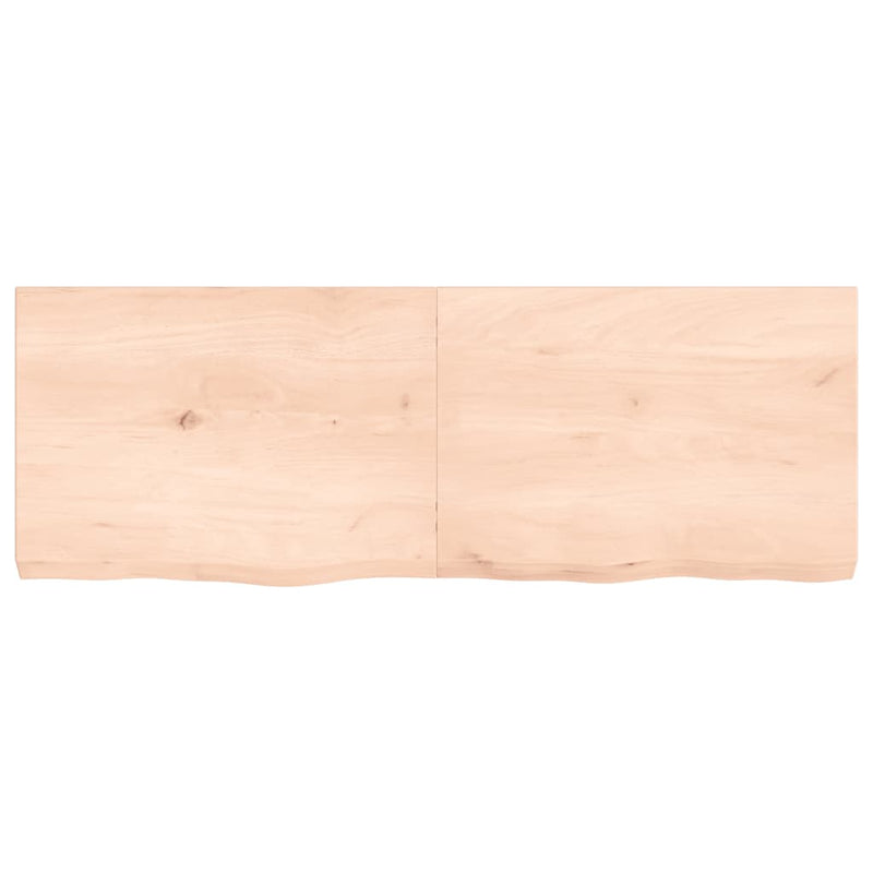 vidaXL kezeletlen tömör tölgyfa asztallap 140x50x(2-6) cm