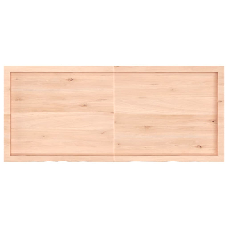 vidaXL kezeletlen tömör tölgyfa asztallap 140x60x(2-4) cm