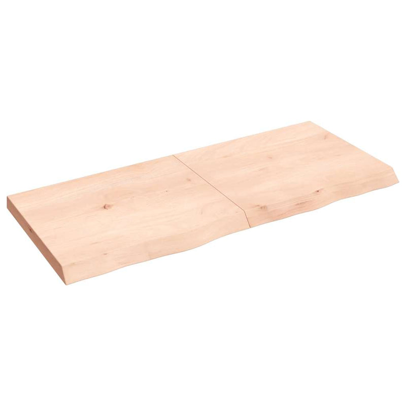 vidaXL kezeletlen tömör tölgyfa asztallap 140x60x(2-6) cm