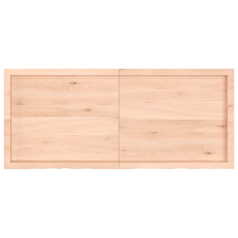 vidaXL kezeletlen tömör tölgyfa asztallap 140x60x(2-6) cm