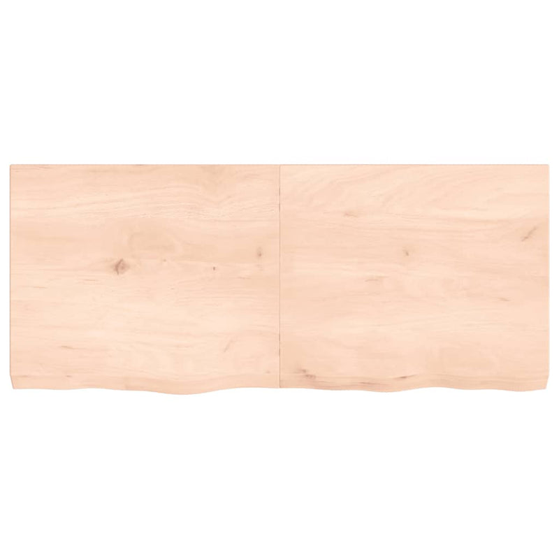 vidaXL kezeletlen tömör tölgyfa asztallap 140x60x(2-6) cm